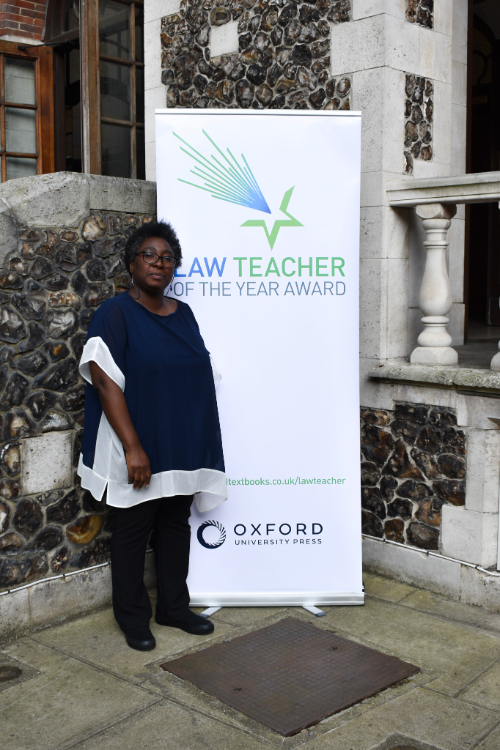 Foluke Adebisi, Professor of Law at the University of Bristol Law School and Finalist Law Teacher of the Year 2024 at the Celebrating Excellence in Law Teaching conference, June 2024.